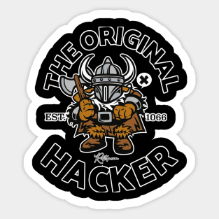 Meet Viking The Original Hacker 1066 Sticker